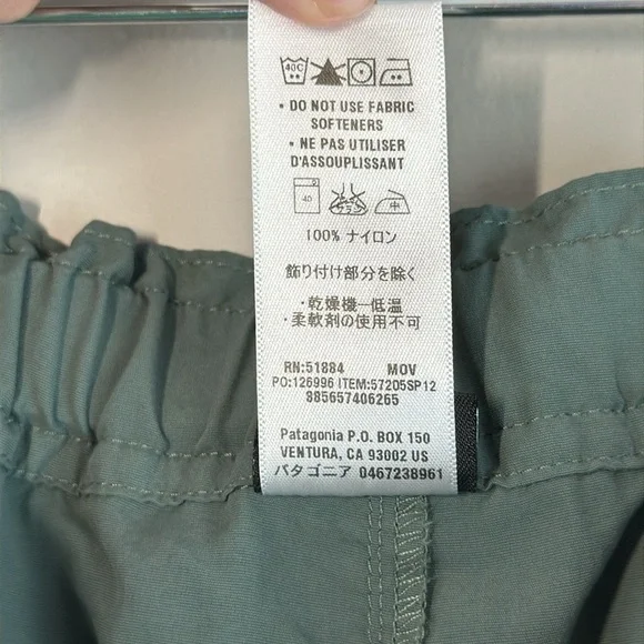 Patagonia Lightweight Drawstring Nylon Utility Hiking Shorts -Size 4 - Picture 14 of 15